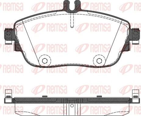 Тормозные колодки Remsa. Артикул 1485.08