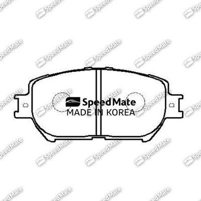 Тормозные колодки SpeedMate передние для Toyota Camry 30 (V30, XV30) 2001-2006. Артикул SM-BPJ134
