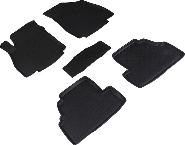 Коврики резиновые Seintex с высоким бортиком для салона Opel Mokka 2012-2026. Артикул 84991