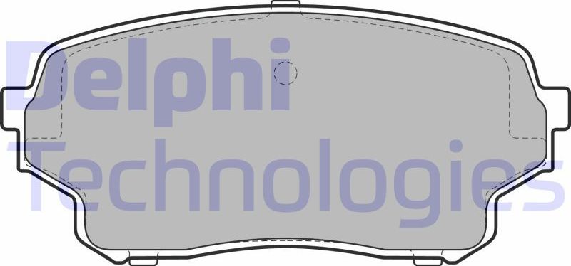 Тормозные колодки Delphi (Low-Metallic). Артикул LP2000