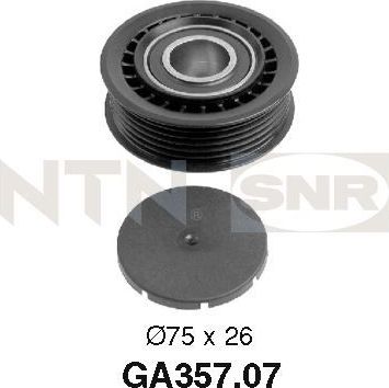 Натяжной ролик (натяжитель) приводного поликлинового ремня NTN / SNR. Артикул GA357.07