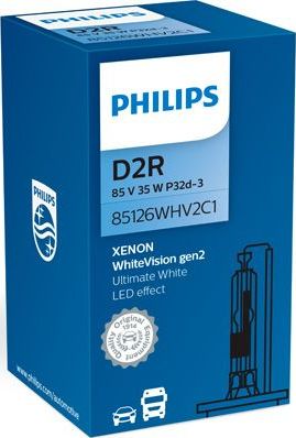D2R 85V-35W (P32d-3)  5000K WhiteVision gen 2 (Philips) Philips Xenon WhiteVision gen2. Артикул 85126WHV2C1