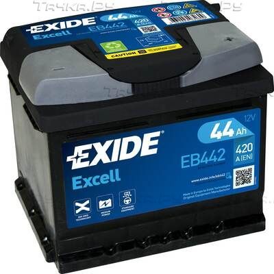 Аккумулятор Exide Excell ** для Renault Symbol ll 2008-2012. Артикул EB442