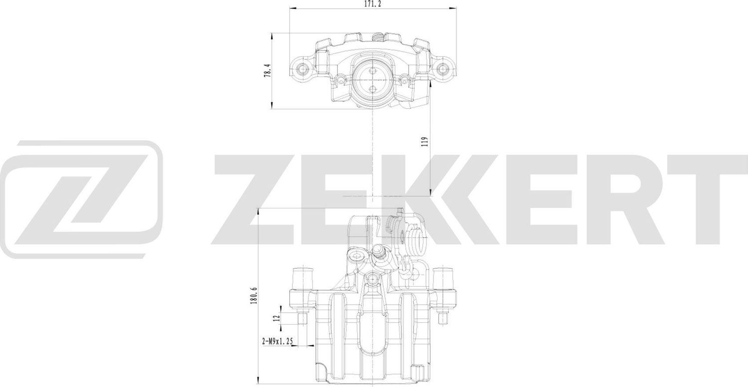 Тормозной суппорт Zekkert (алюминий). Артикул BS-8365