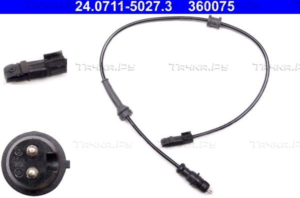 Датчик ABS ATE задний для Renault Laguna I 1998-2001. Артикул 24.0711-5027.3