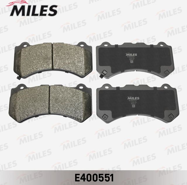 Тормозные колодки Miles (Low-Metallic). Артикул E400551