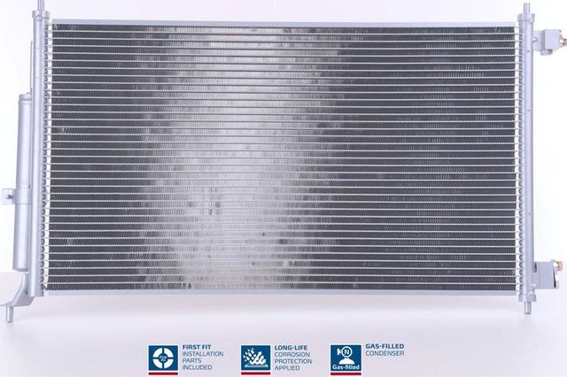 Радиатор кондиционера (конденсатор) Nissens (алюминий) для Nissan Tiida I 2007-2013. Артикул 94621