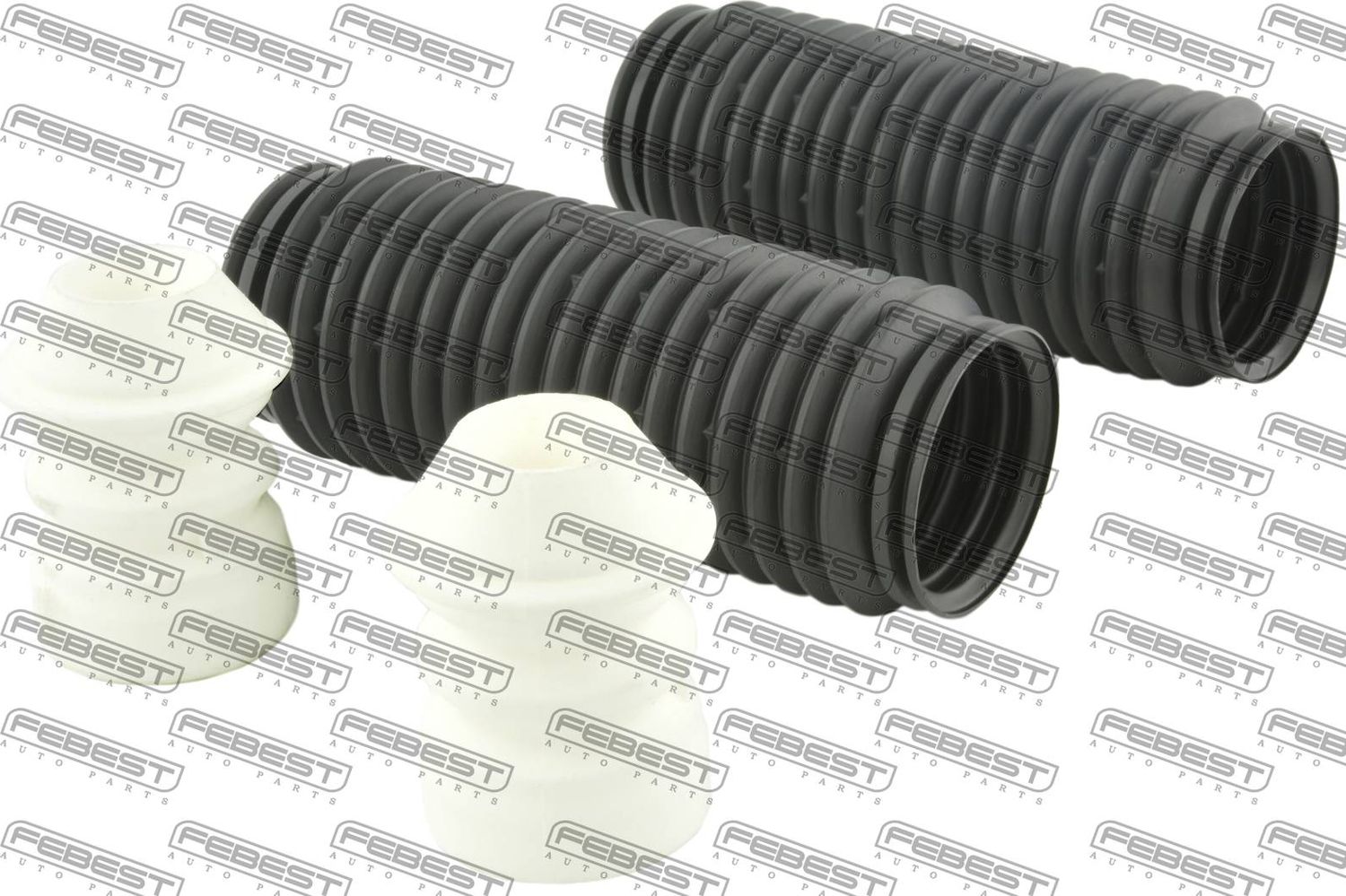 Комплект отбойников и пыльников амортизаторов (стоек) Febest. Артикул BMSHB-E53R-KIT