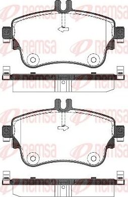 Тормозные колодки Remsa. Артикул 1487.08