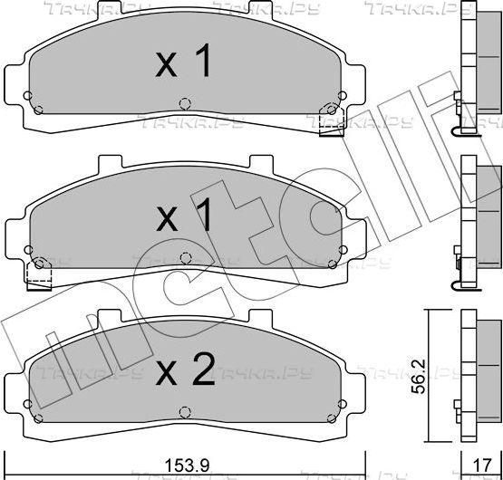 Тормозные колодки Metelli передние для Ford Explorer I 1993-1994. Артикул 22-0683-0