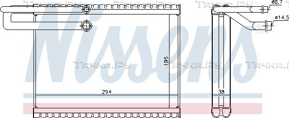 Испаритель кондиционера Nissens для Volvo  FH II 2012-2026. Артикул 92323