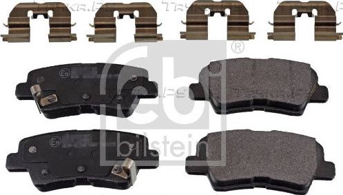 Тормозные колодки Febi Bilstein задние для Kia Rio IV 2017-2026. Артикул 116378