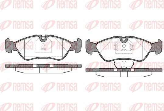 Тормозные колодки Remsa. Артикул 0286.30