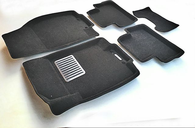 Коврики текстильные Euromat 3D Lux для салона Nissan Qashqai II (Рос. сборка) 2015-2024 ЧЕРНЫЕ. Артикул EM3D-003722