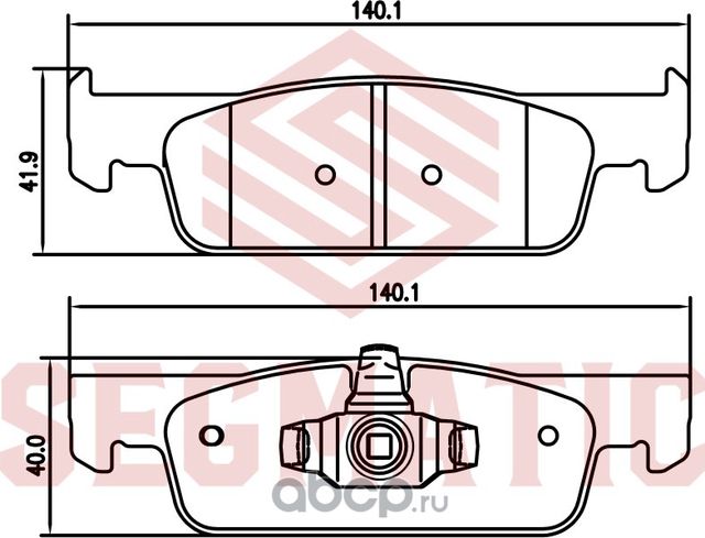 Колодка торм диск пер (Segmatic). Артикул SGBP2648