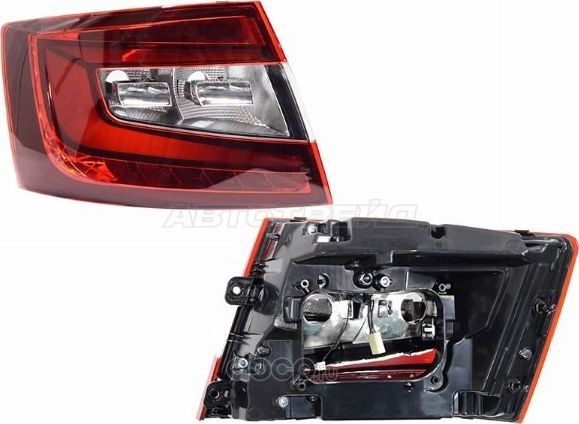 Фонарь задний SKODA OCTAVIA 17-20 LH LED TYPE B (SAT). Артикул ST6651940LDL