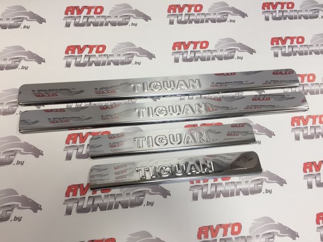 Накладка Ладья на пороги (Штамп) для Volkswagen Tiguan II 2016-2026. Артикул 014.17.317
