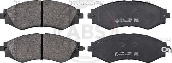 Тормозные колодки ABS передние для Chevrolet Epica I 2005-2012. Артикул 37053