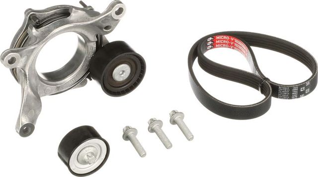 Приводной ремень поликлиновой с роликами (комплект) Gates Micro-V® E-START™ для Mercedes-Benz GLB I (X247) 2019-2026. Артикул K015PK1256EST