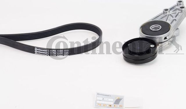 Приводной ремень поликлиновой с роликами (комплект) ContiTech для Audi A4 I (B5) 1994-2001. Артикул 5PK1300K1