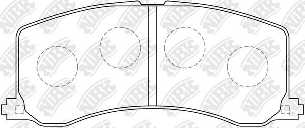 Тормозные колодки NiBK. Артикул PN9381