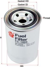 Топливный фильтр Sakura. Артикул FC-1006