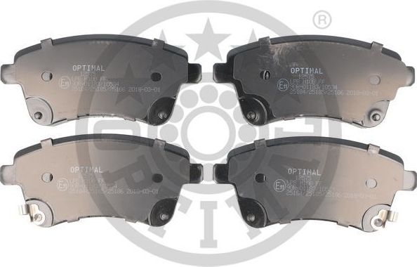 Тормозные колодки Optimal. Артикул 12575