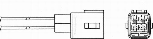 Лямбда-зонд (кислородный датчик) NGK. Артикул 1407