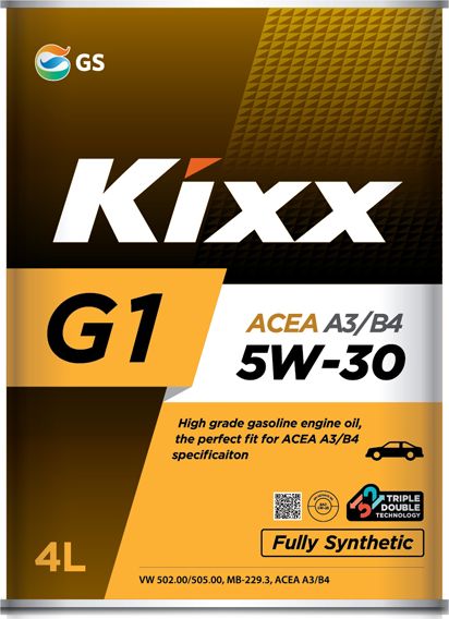 Масло моторное Kixx G1 5w-30 API SN/CF, ACEA A3/B4 /4л мет.. Артикул L531044TE1