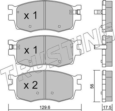Тормозные колодки Trusting. Артикул 740.0