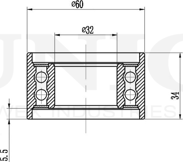 Ролик зубчатого ремня ГРМ натяжной (Unio). Артикул TNS-10279