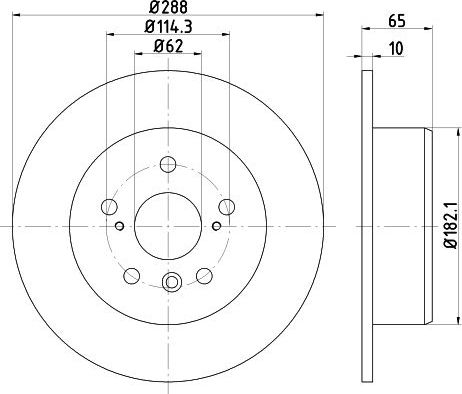 Тормозной диск Nisshinbo. Артикул ND1014K