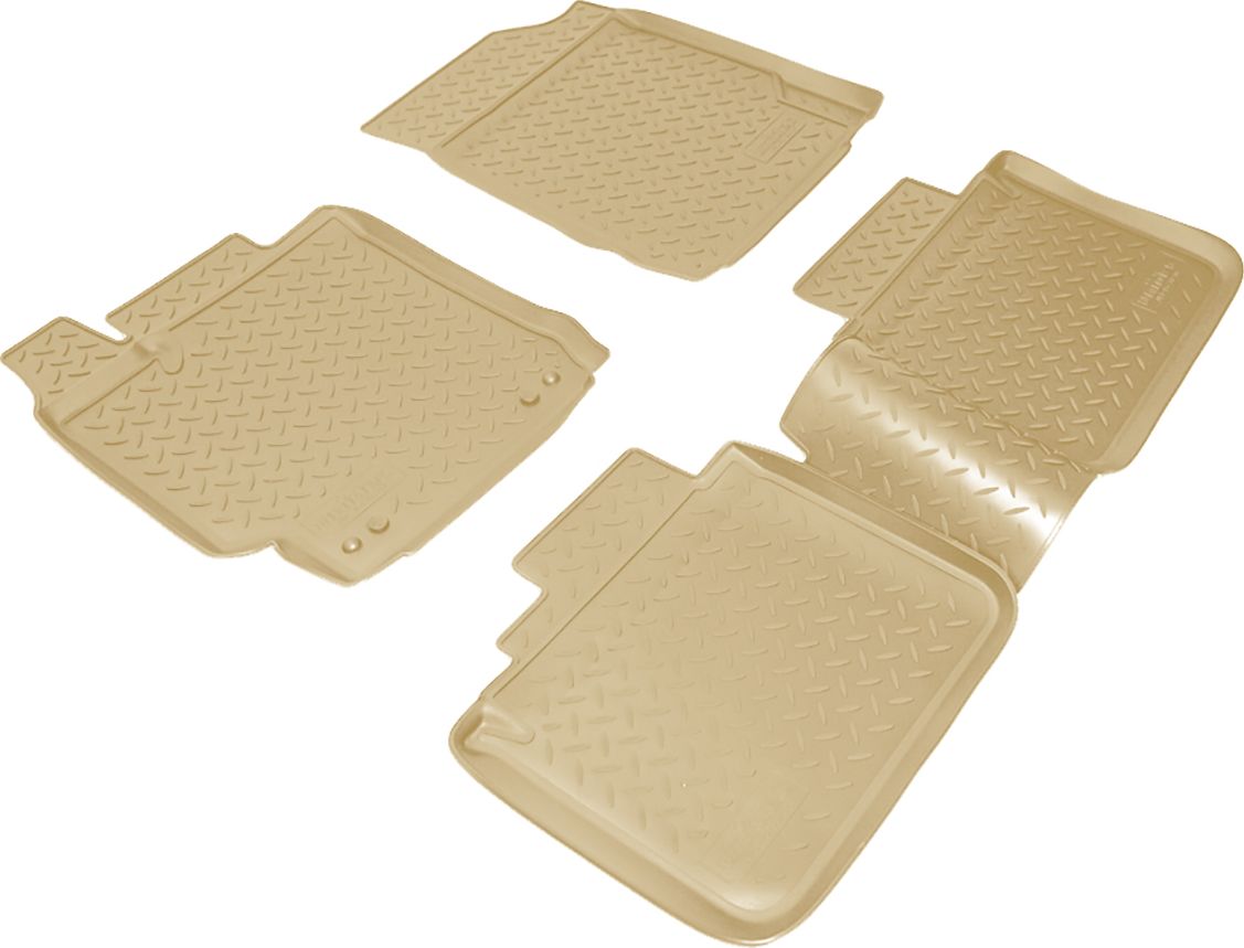 Коврики Норпласт для салона Toyota Camry XV50 50, 55 (V50, V55, XV50, XV55) 2014-2017 БЕЖЕВЫЕ. Артикул NPL-Po-88-07-B