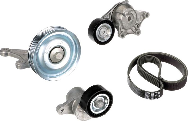 Приводной ремень поликлиновой с роликами (комплект) Gates Micro-V® E-START™. Артикул K056PK1020EST