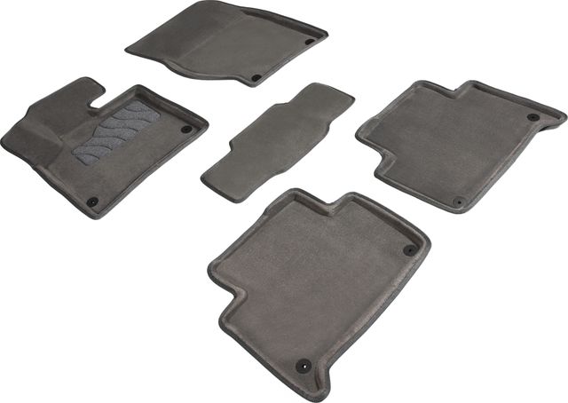 Коврики Seintex 3D ворсовые для салона Audi Q7 II 2015-2026 Серые. Артикул 88033