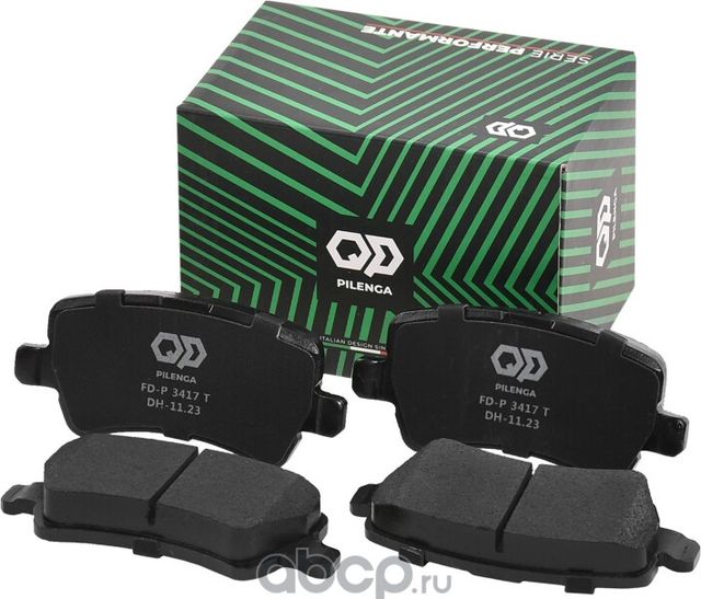 PILENGA Колодки тормозные дисковые задние Performante  VOLVO XC60 I (DZ) (2008-2017). Артикул fd-p3417t