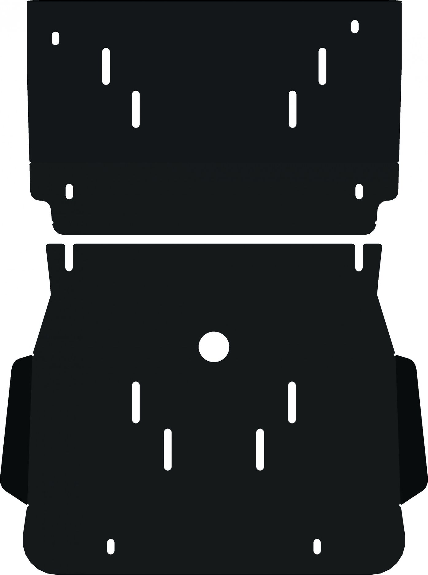 Защита Alfeco для картера и радиатора Mitsubishi Pajero Sport I 2000-2004. Артикул ALF.14.36. Артикул ALF.14.36