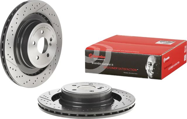 Тормозной диск Brembo UV Coated задний для Mercedes-Benz CLS II (C218) 2011-2017. Артикул 09.A822.11