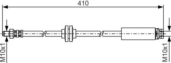 Тормозной шланг Bosch задний для Volvo S40 II 2004-2012. Артикул 1 987 481 022