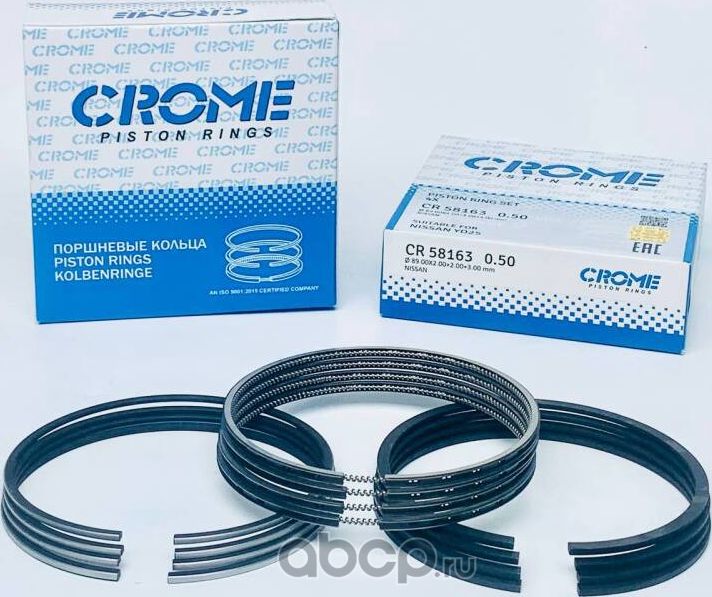 Комплект поршневых колец +050 YD25 (Crome). Артикул CR58163050