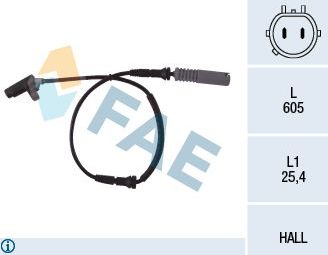 Датчик ABS FAE. Артикул 78042