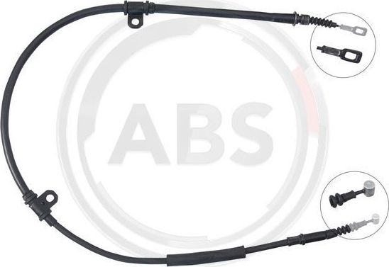 Трос ручника (тросик ручного тормоза) ABS. Артикул K17519