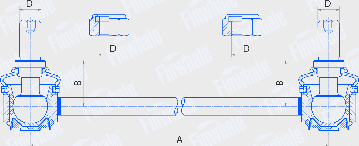 Стойка (тяга) стабилизатора Finwhale. Артикул SL639