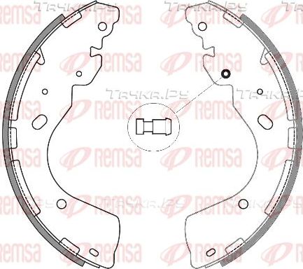 Тормозные колодки Remsa задние для Ford Ranger III 2011-2015. Артикул 4246.00
