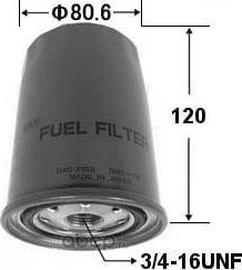 FC-224 ФИЛЬТР ТОПЛИВНЫЙFD42,FD46 91-,FD35T,FE6 86 (VIC). Артикул FC224