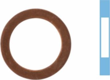 Прокладка пробки масляного поддона Corteco (медь). Артикул 005565H