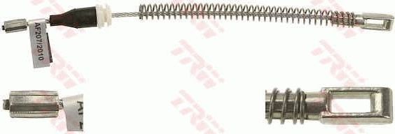Трос ручника (тросик ручного тормоза) TRW задний правый/левый для Opel Vectra B 1995-2003. Артикул GCH2106