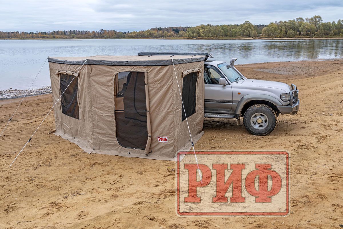 Стенки РИФ для комбинированной (прямоугольной с веерной частью) маркизы 2х2,5 м правые. Артикул RIFANF0720250602