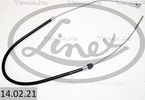 Трос ручника (тросик ручного тормоза) Linex. Артикул 14.02.21