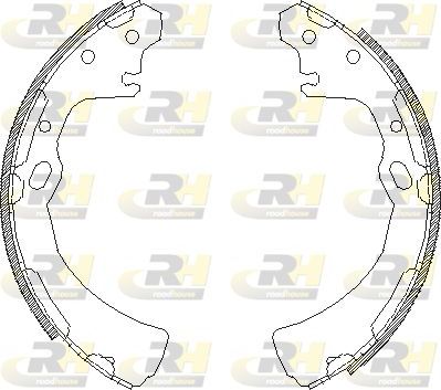 Тормозные колодки RoadHouse задние для Nissan Urvan II (E23) 1982-1988. Артикул 4384.00